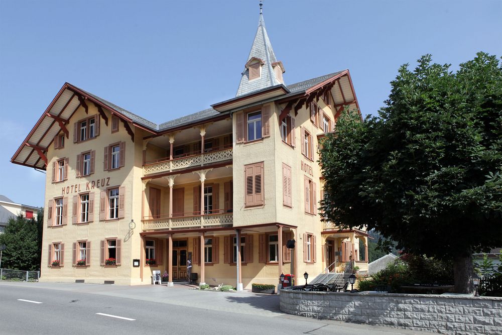 Hotel Kreuz, Romoos, Ansicht von Südosten
