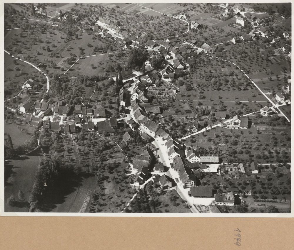 Flugansicht Ziefen, 1949