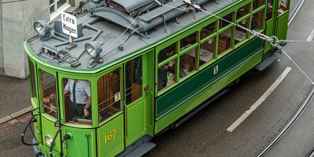 BS – Zwischen Steinenberg und Aeschenplatz. Historisches Tram