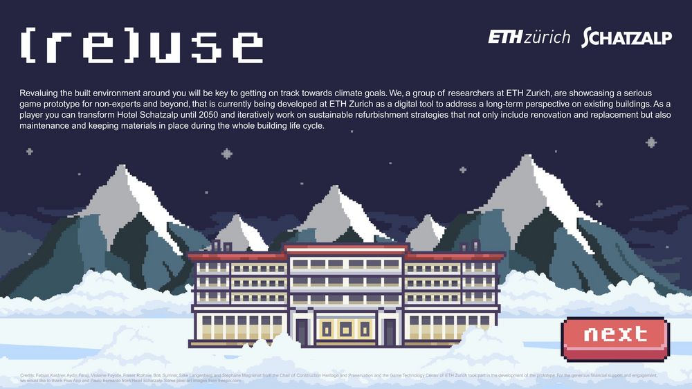 Grafische Darstellung des Hotels auf der Schatzalp von Schneebergen