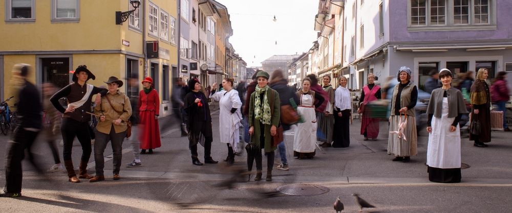 Szenisch-historischer Stadtrundgang in der Altstadt von Winterthur Frauenstadtrundgang