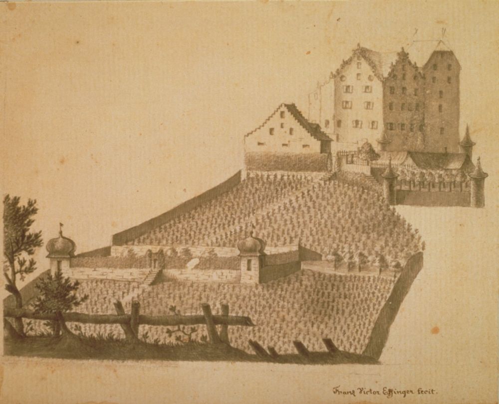 Zeichnung von Franz Victor Effinger, 18. Jh.