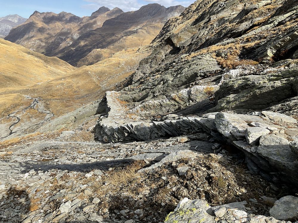 I Trapet, historische Steintreppe