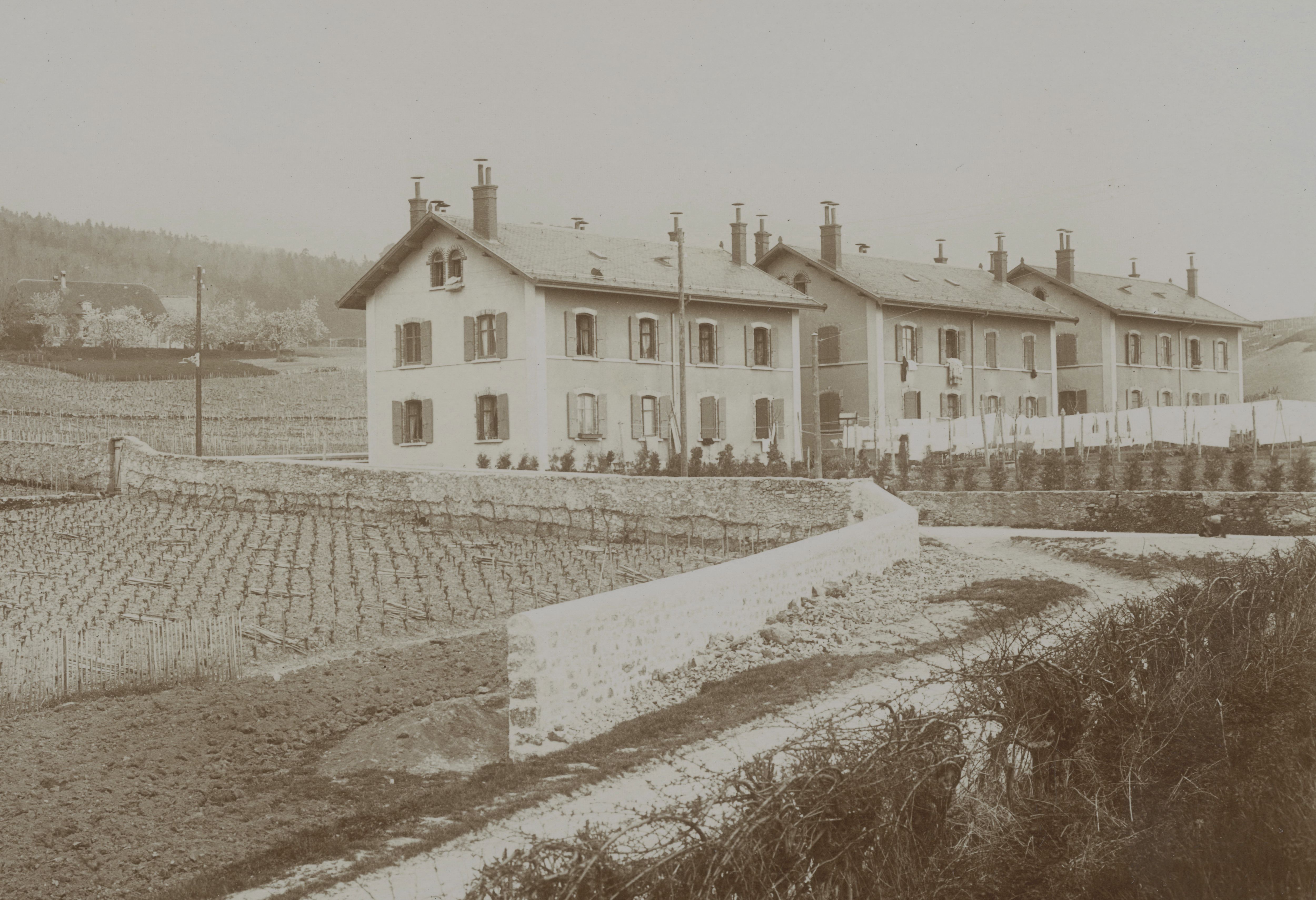 La cité des Deurres dans son environnement 1900