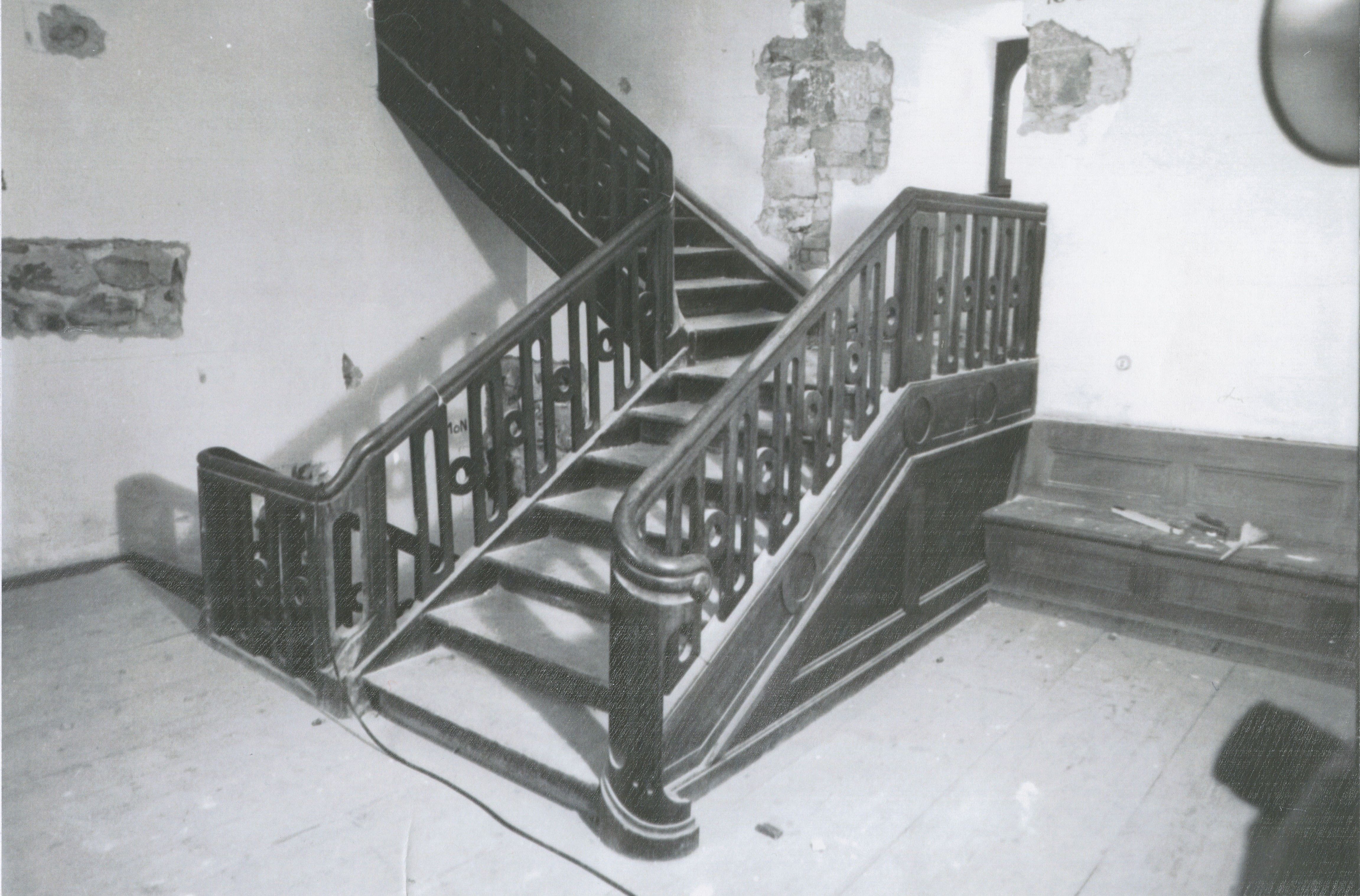 Treppe in der Burg Zug