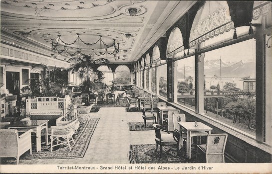 territet alcazar grand hotel des alpes montreux belle époque décors jardin hiver