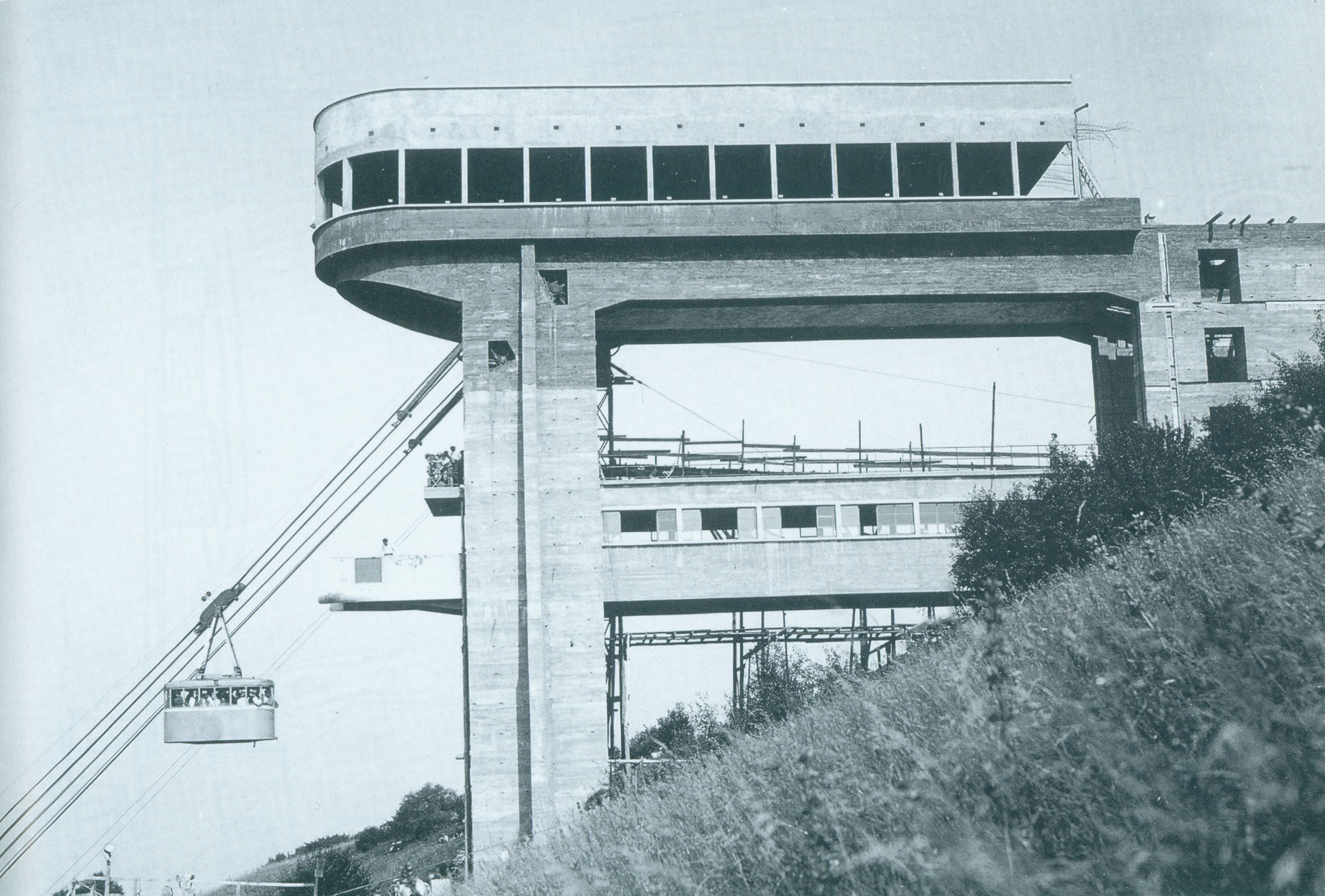 Maurice Braillard, Téléphérique du Salève, gare d’arrivée, 1932, FBA 04.56.17 