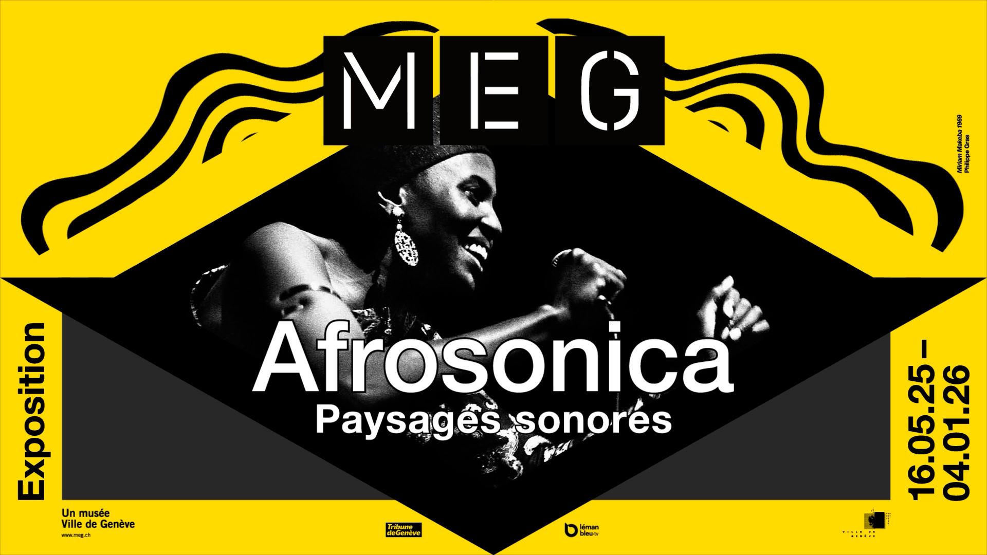 Affiche de l'exposition Afrosonica – Paysages sonores