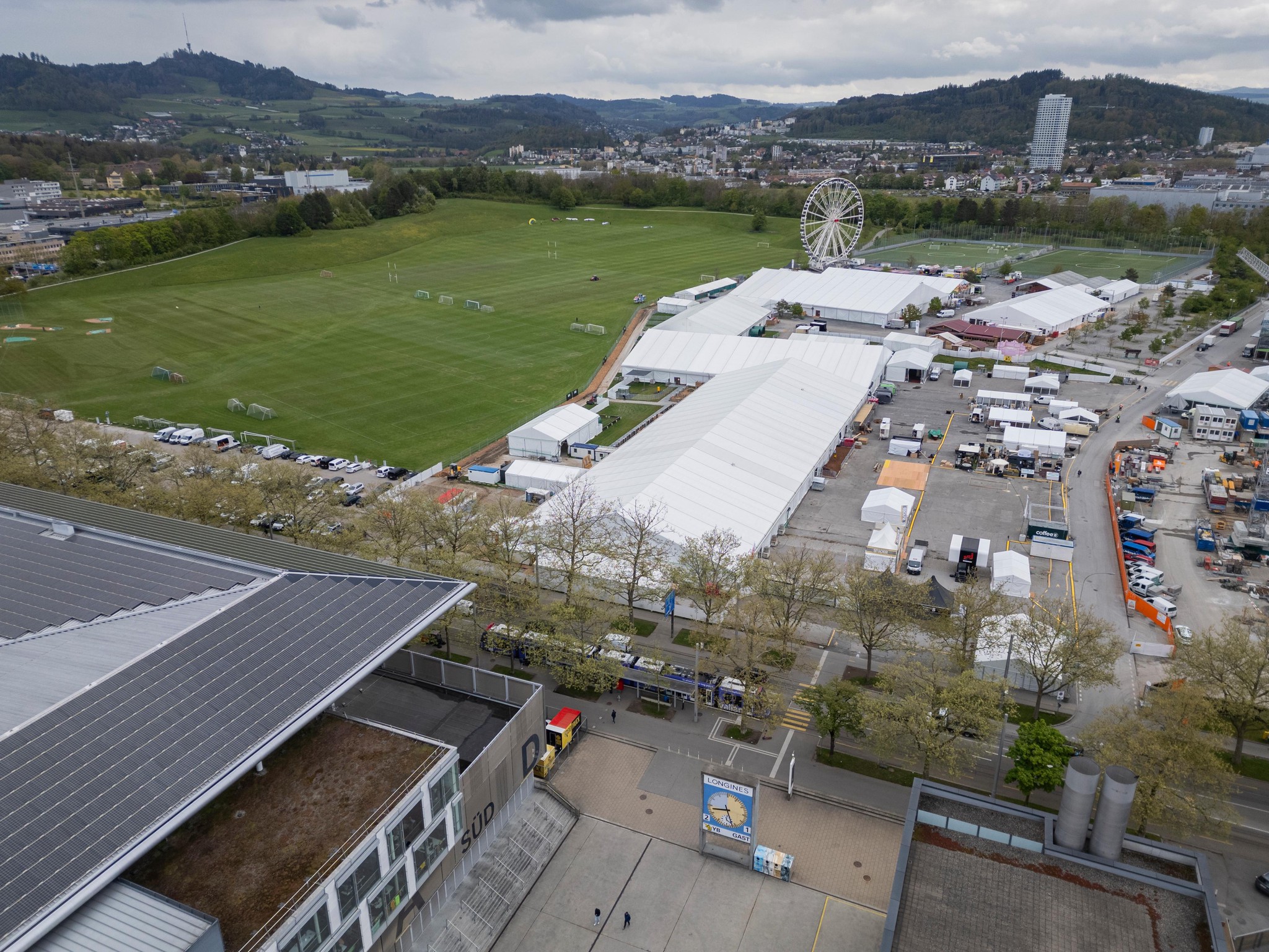 Blick auf die Berner Allmend 