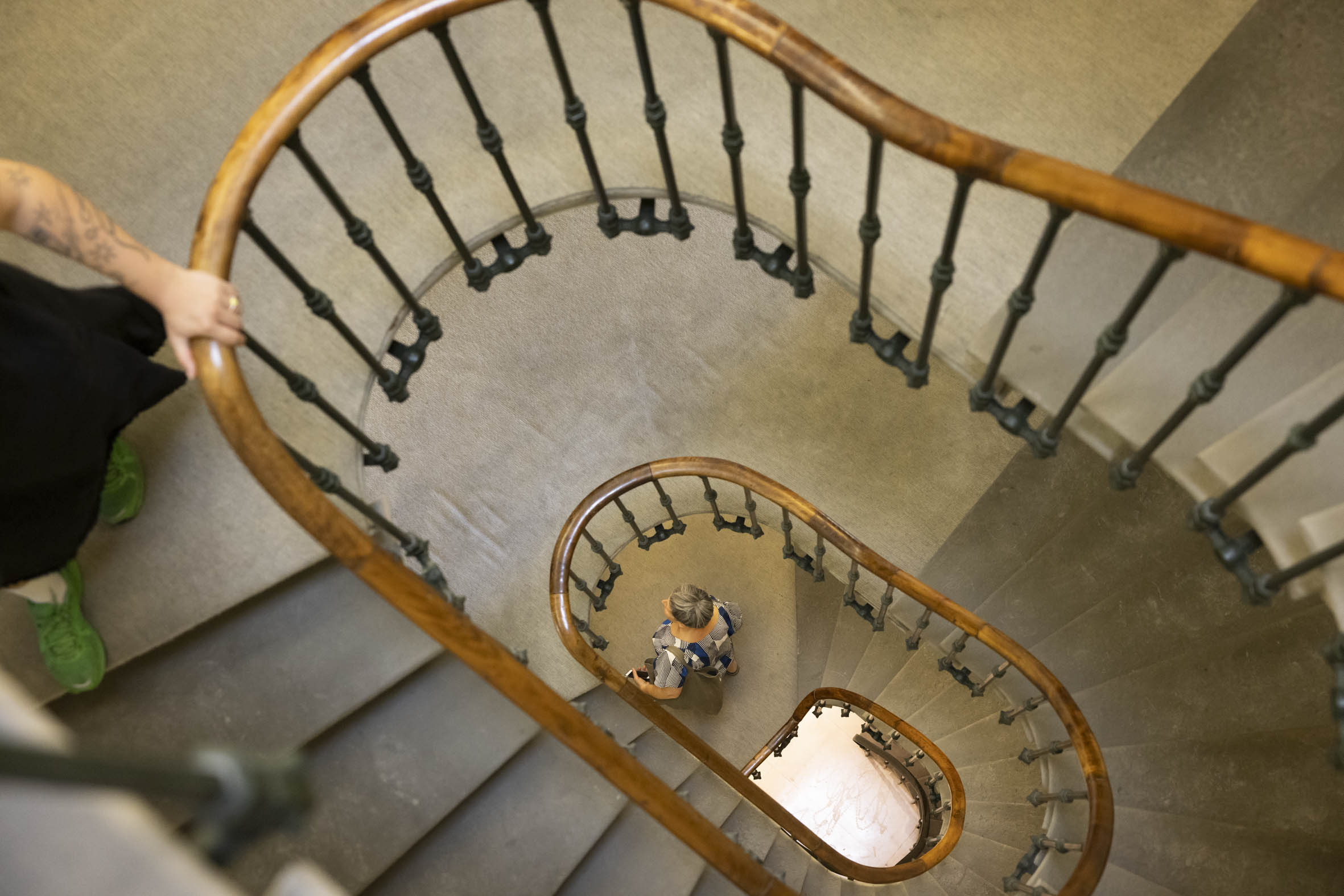 La cage d'escalier de la "Collective"