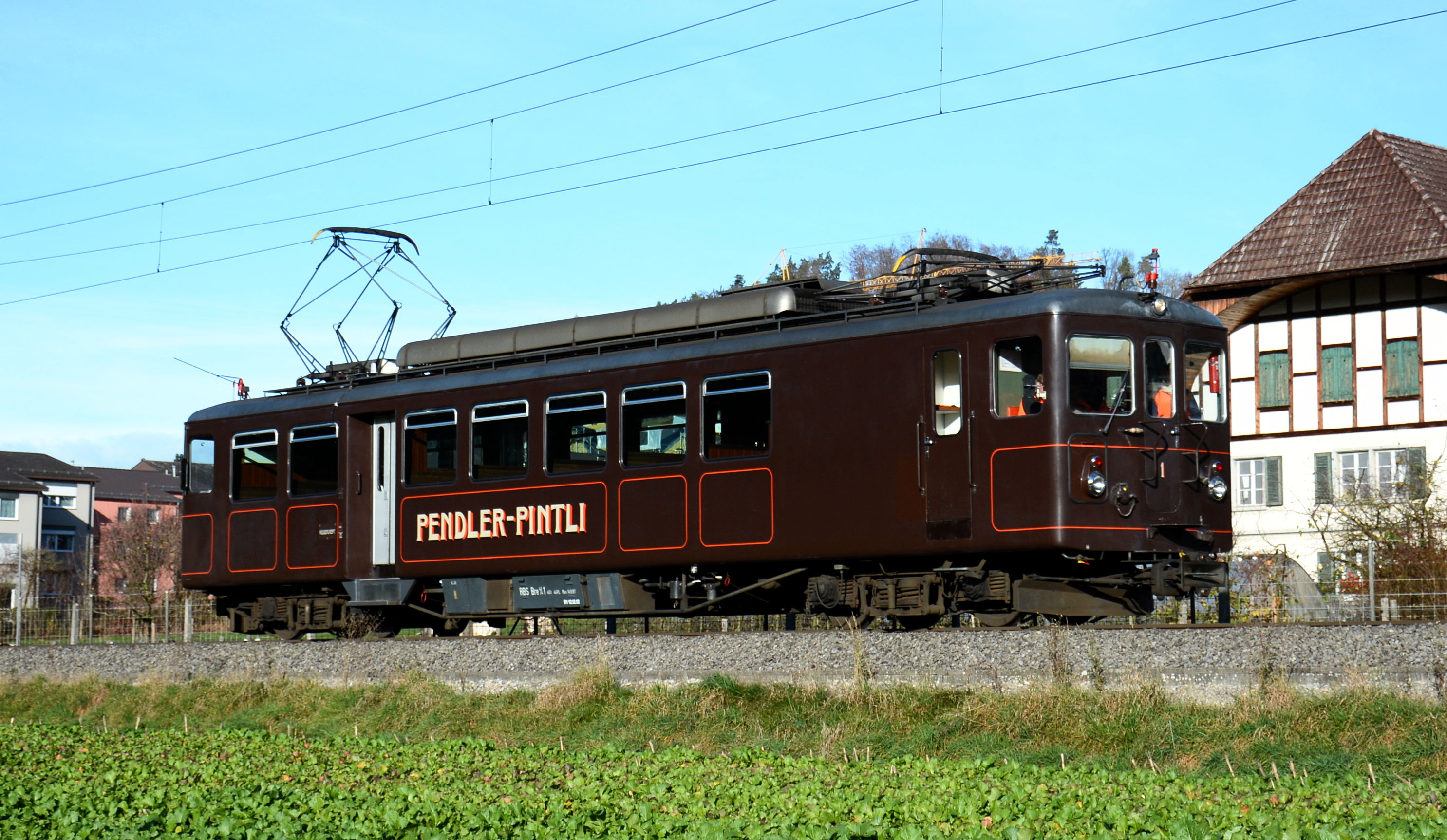 Der Bre 4/4 1 des RBS