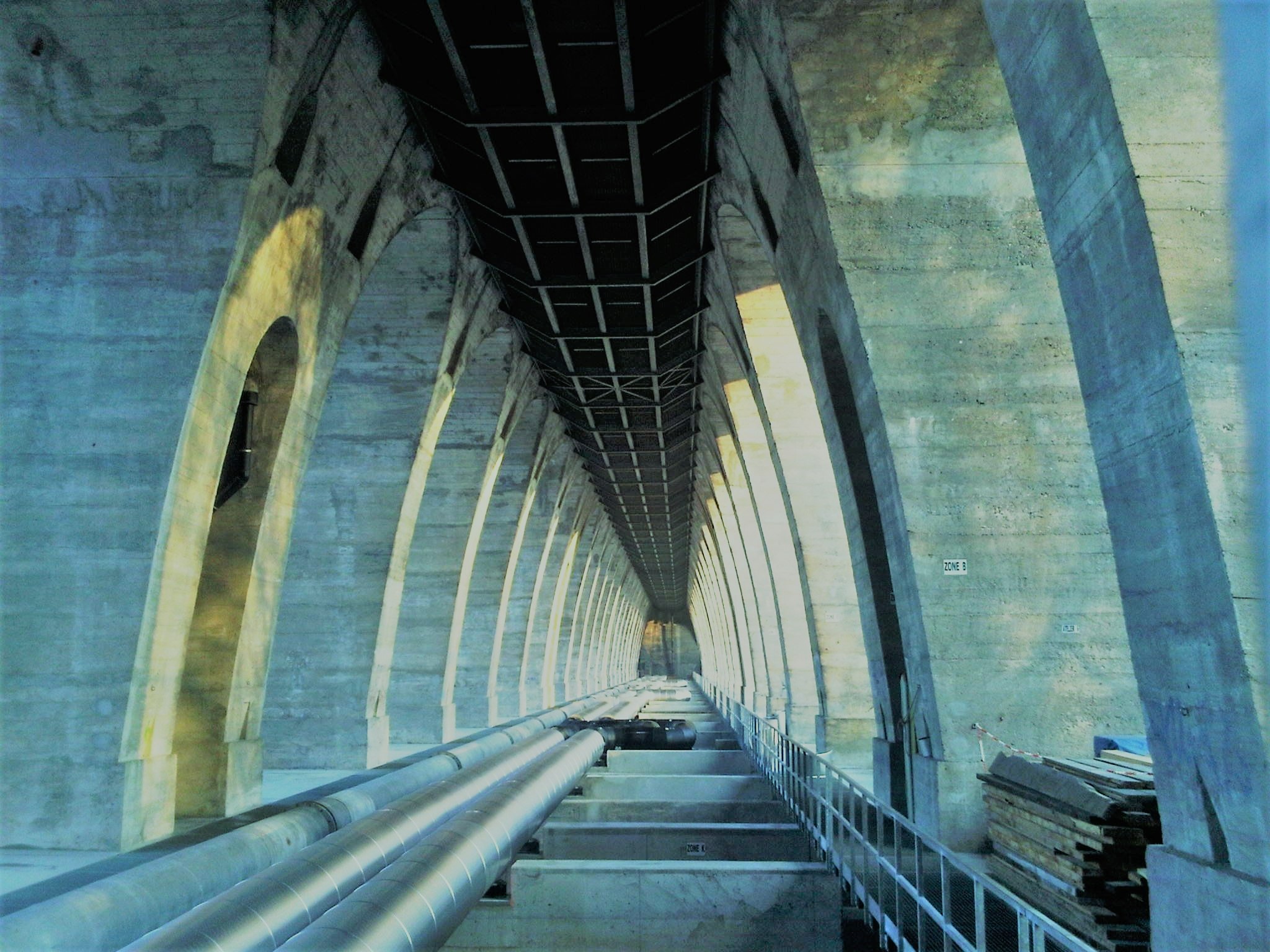 Intérieur du pont Butin