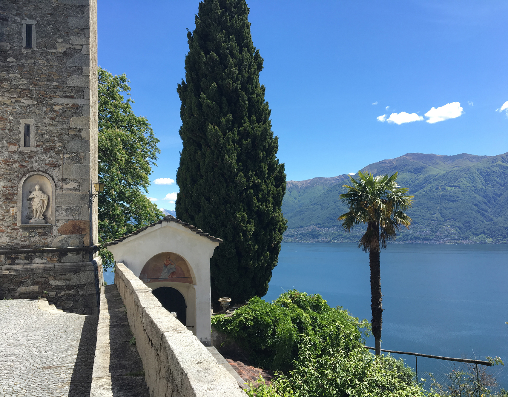 Campanile Chiesa San Martino e giardini terrazzati, Ronco s/A