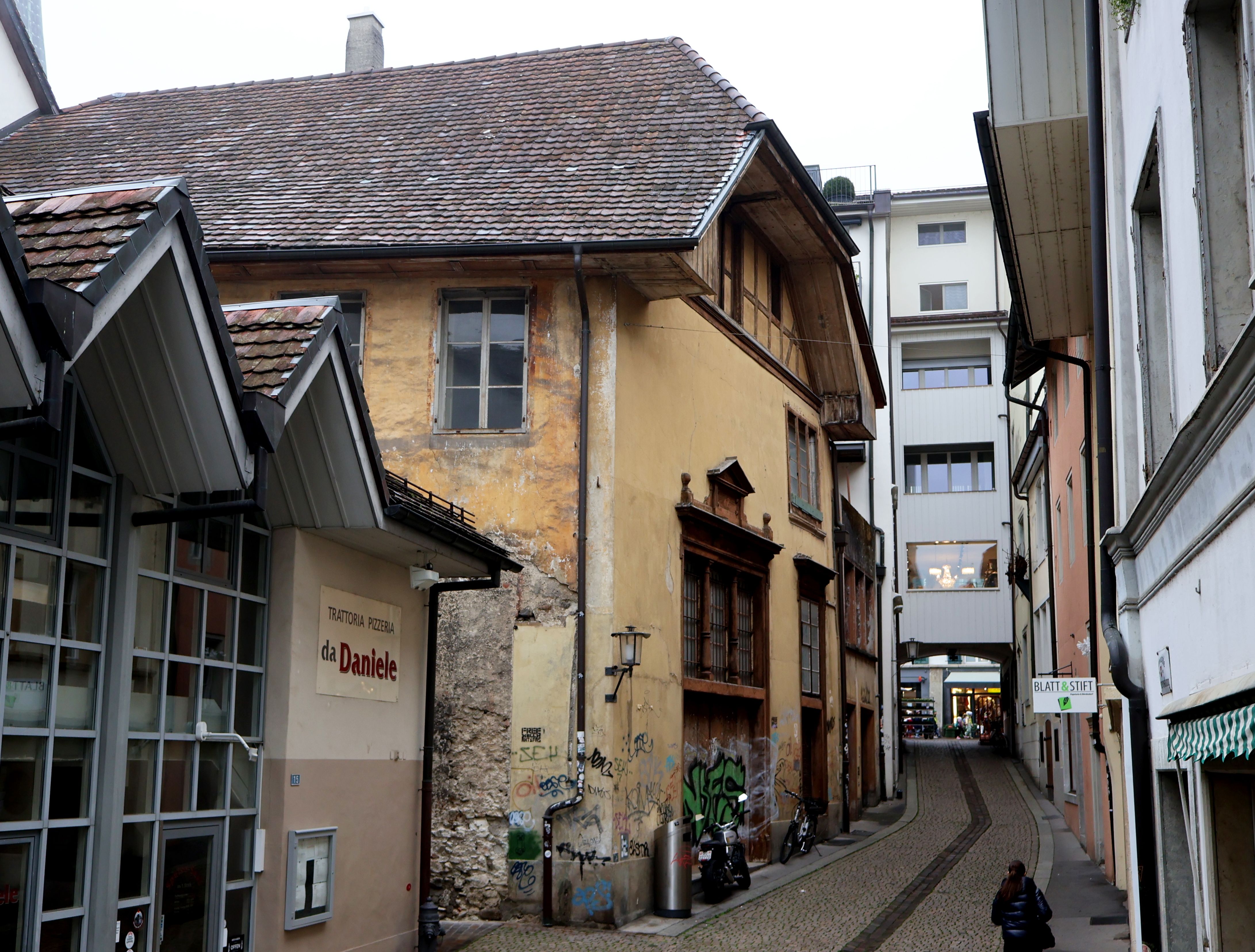 Solothurn, Gemüsehalle an der Goldgasse.