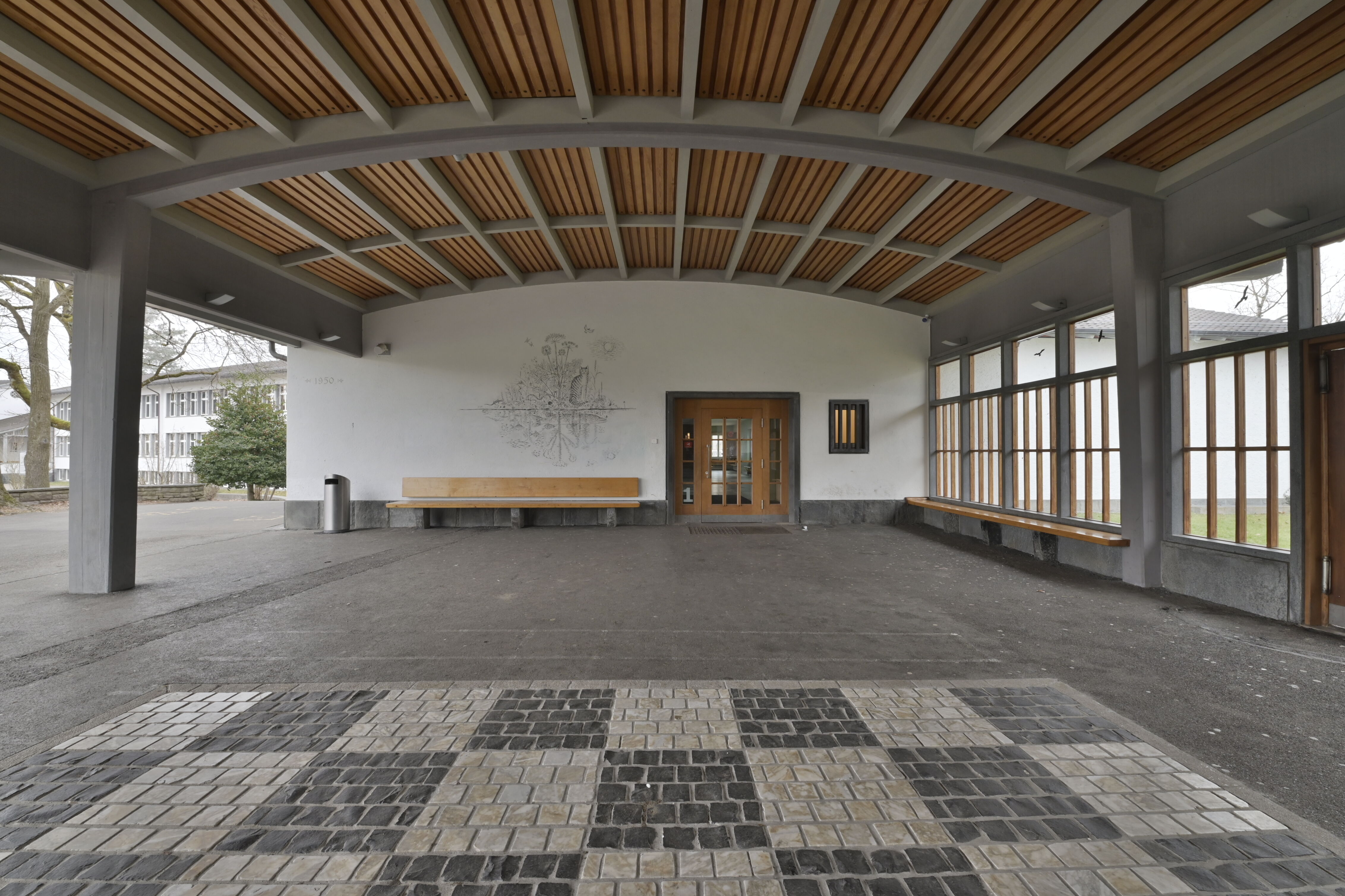 Pausenhalle Schulhaus Pünt