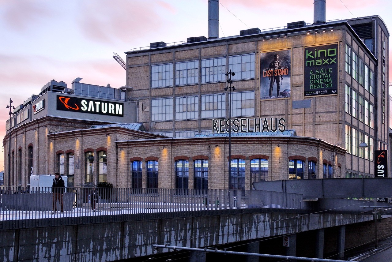 Kesselhaus an der Zürichstrasse in Winterthur, Ansicht von der Bahnhofunterführung