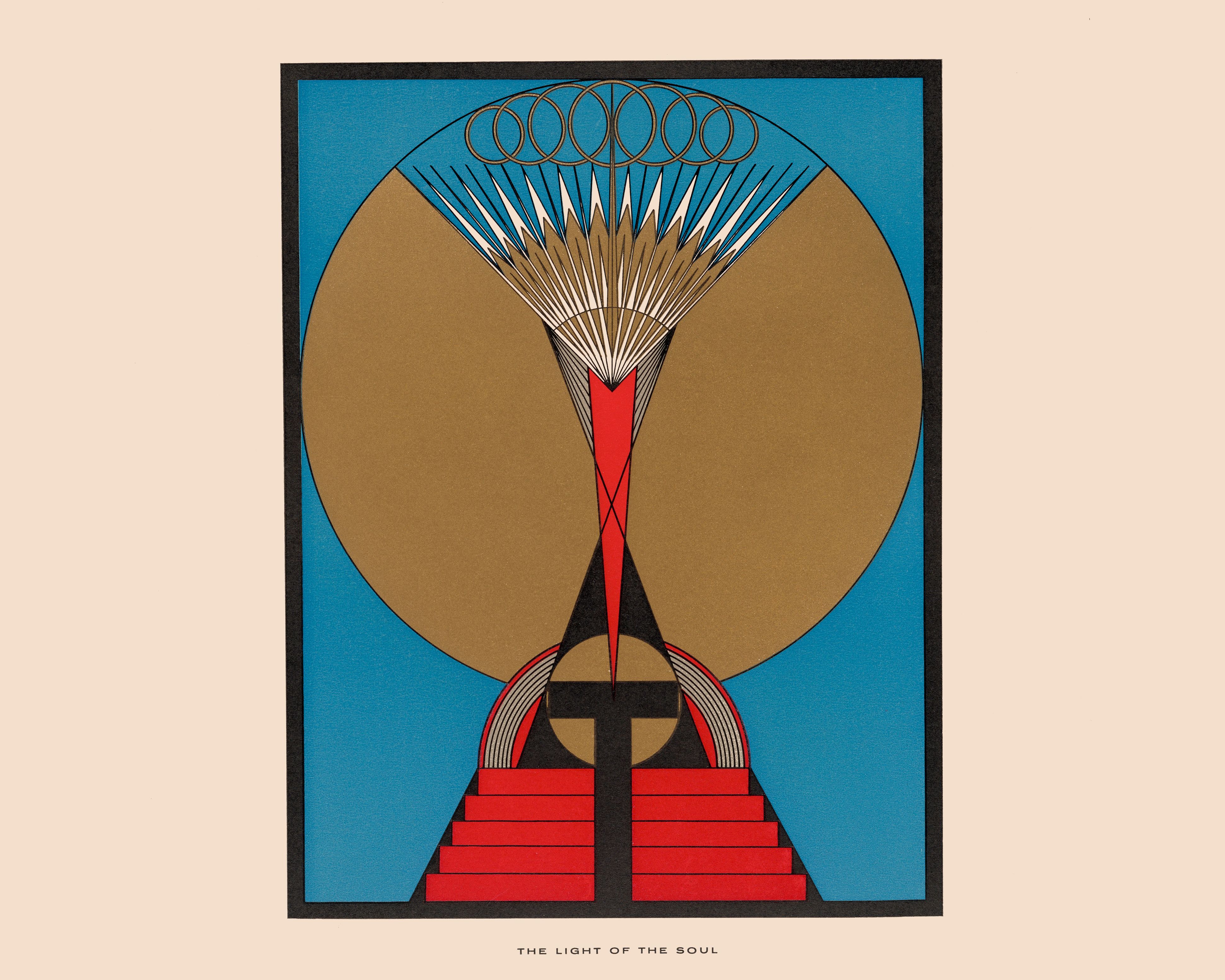 Olga Fröbe-Kapteyn, The Light of the Soul, 1926-34, tecnica mista su cartone, 60.5 x 47 cm