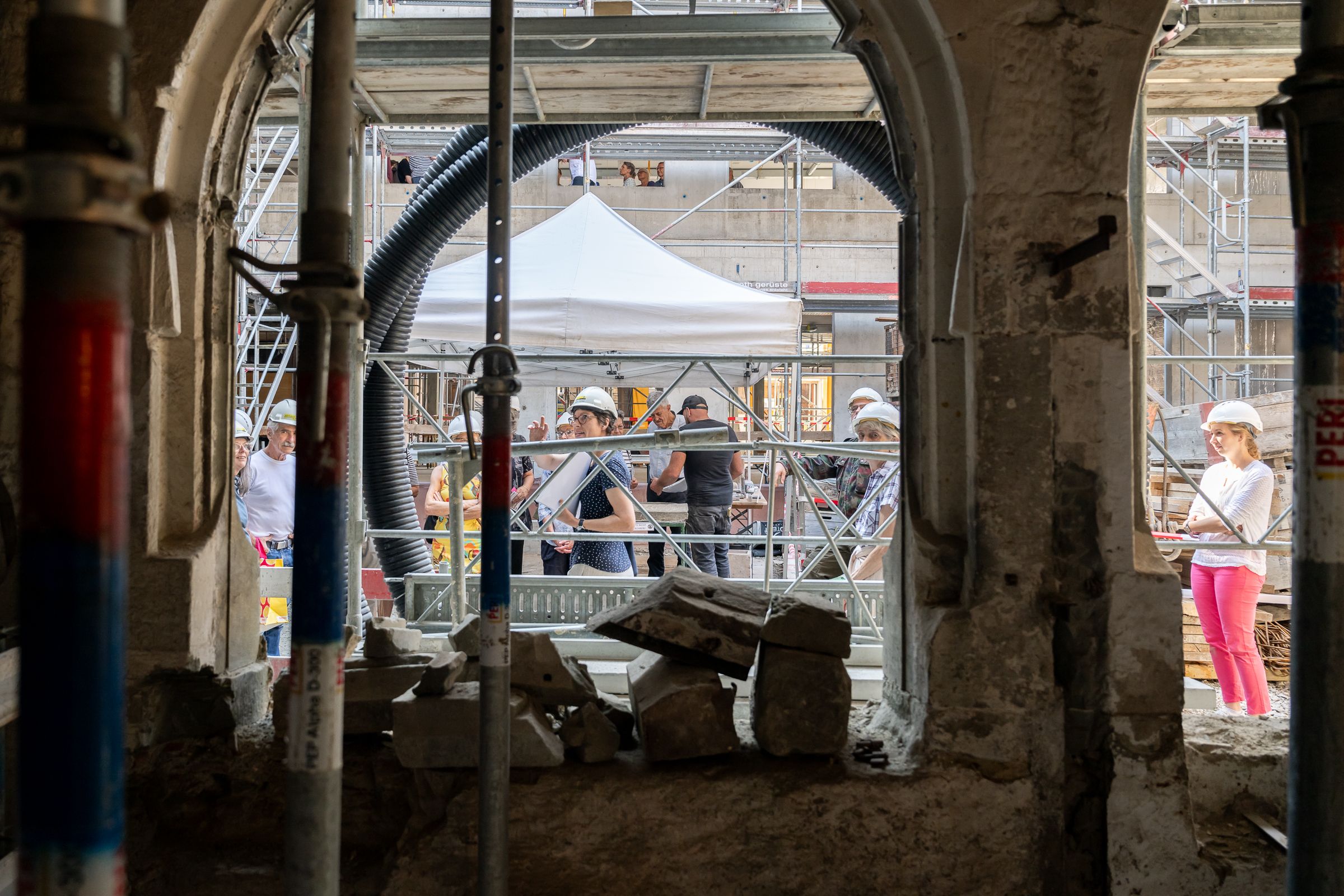 La storica area del Municipio di Sciaffusa, il 9 settembre 2023